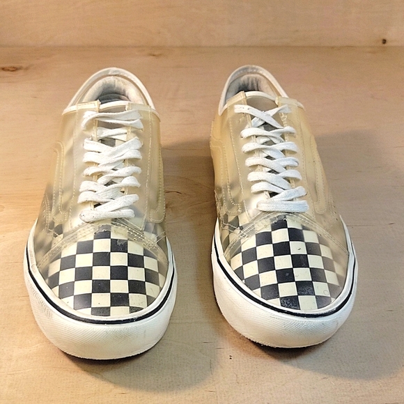 Vans ComfyCush Slip Skool Checkerboard Clear Mens Shoes - Picture 3 of 10